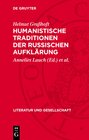Buchcover Humanistische Traditionen der russischen Aufklärung