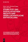 Buchcover Stabilität des sozialistischen Rechts und gesellschaftliche Entwicklung