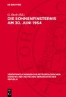 Buchcover Die Sonnenfinsternis am 30. Juni 1954
