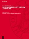 Buchcover Historische Inschriften Thutmosis’ IV. und biographische Inschriften seiner Zeitgenossen