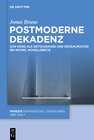 Buchcover Postmoderne Dekadenz