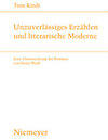 Buchcover Unzuverlässiges Erzählen und literarische Moderne