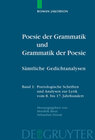 Buchcover Poesie der Grammatik und Grammatik der Poesie