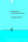 Buchcover Explorations in Nominal Inflection