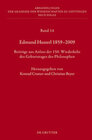 Buchcover Edmund Husserl 1859–2009