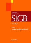 Buchcover Strafgesetzbuch. Leipziger Kommentar / Völkerstrafgesetzbuch