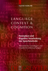 Buchcover Perzeption und kognitive Verarbeitung der Sprechmelodie