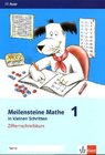 Buchcover Meilensteine Mathe in kleinen Schritten 1/2. Ziffernschreibkurs