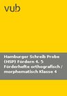 Buchcover Hamburger Schreib-Probe (HSP) Fördern 4