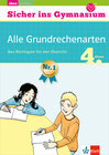 Buchcover Klett Sicher ins Gymnasium Alle Grundrechenarten 4. Klasse