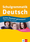 Buchcover Klett Schulgrammatik Deutsch ab Klasse 5