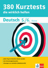 Buchcover Klett 380 Kurztests Deutsch 5./6. Klasse