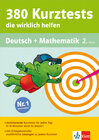 Buchcover Klett 380 Kurztests, die wirklich helfen - Deutsch und Mathematik 2. Klasse