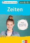 Buchcover Klett 10-Minuten-Training Deutsch Grammatik Zeiten 5. - 7. Klasse