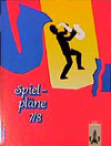 Buchcover Spielpläne / 7./8. Schuljahr