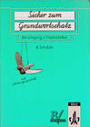 Buchcover Sicher zum Grundwortschatz - Mit Schulausgangsschrift