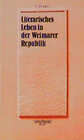 Buchcover Literarisches Leben in der Weimarer Republik