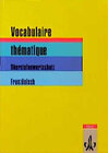 Buchcover Vocabulaire thématique