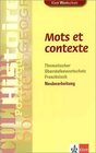 Buchcover Mots et contexte