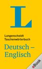 Buchcover Langenscheidt Taschenwörterbuch Deutsch-Englisch für Kindle