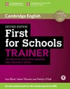Buchcover First for Schools Trainer for the revised exam