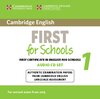 Buchcover Cambridge English First for Schools 1 for updated exam