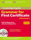 Buchcover Cambridge Grammar for First Certificate / 2nd Edition. Edition with answers and Audio-CD