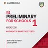 Buchcover Cambridge English Preliminary for Schools 1 for revised exam from 2020