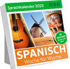Buchcover PONS Sprachkalender Spanisch 2023