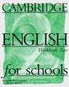 Buchcover Cambridge English for Schools / Workbook 2. Lernjahr