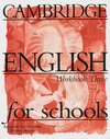 Buchcover Cambridge English for Schools / Workbook 3. Lernjahr