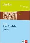 Buchcover Pro Archia poeta