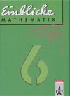 Buchcover Einblicke Mathematik - Ausgabe für Baden-Württemberg, Schleswig-Holstein.... / Schülerband 6. Schuljahr