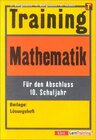 Buchcover Training Mathematik für den Abschluss 10. Schuljahr