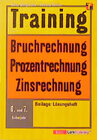 Buchcover Training Bruchrechnung - Prozentrechnung - Zinsrechnung