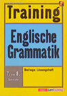 Buchcover Training Englische Grammatik