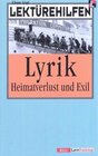 Buchcover Lektürehilfen Lyrik - Heimatverlust und Exil