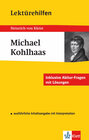 Buchcover Klett Lektürehilfen Heinrich von Kleist, Michael Kohlhaas