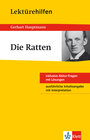 Buchcover Klett Lektürehilfen Gerhart Hauptmann, Die Ratten