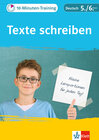 Buchcover Klett 10-Minuten-Training Deutsch Aufsatz Texte schreiben 5./6. Klasse