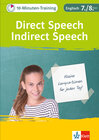 Buchcover Klett 10-Minuten-Training Englisch Direct Speech - Indirect Speech 7./8. Klasse