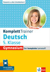 Buchcover Klett KomplettTrainer Gymnasium Deutsch 5. Klasse