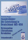 Buchcover Stundenblätter Die Entwicklung in Deutschland 1815-1850