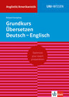 Buchcover Uni Wissen Grundkurs Übersetzen Deutsch-Englisch