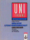 Buchcover Uni-Training Englische Literaturwissenschaft
