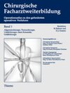 Buchcover Band 1 (1.-3. Jahr der chirurgischen Weiterbildung) Allgemeinchirurgie, Thoraxc