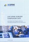 Buchcover Live Spine Surgery Symposium 2003 - DVD