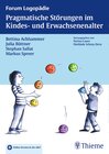 Buchcover Pragmatische Störungen im Kindes- und Erwachsenenalter
