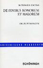 Buchcover De finibus bonorum et malorum
