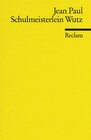 Buchcover Leben des vergnügten Schulmeisterlein Wutz